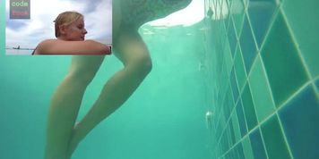 Public pool masturbation