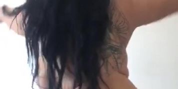 Cinthia Ferrari Nude Squeezing Big Tits Video