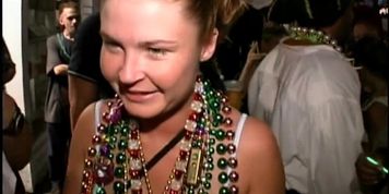 Minnesota woman flashing boobs and pussy at Fantasy Fest