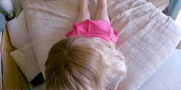 Point of view fucking for the thick blonde by the stepbro