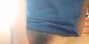 Mongolian girl masturbate with banana