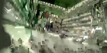 upskirt pantyhose supermarket