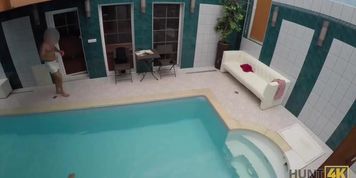 HUNT4K. Sexual adventures in a private swimming pool