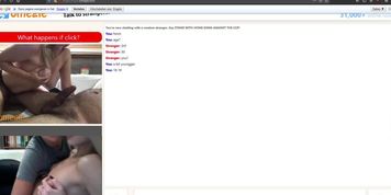 Omegle 4 - Couple Masked Blowjob