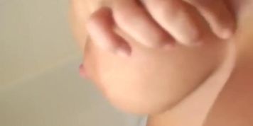 amber takes my cum in the shower