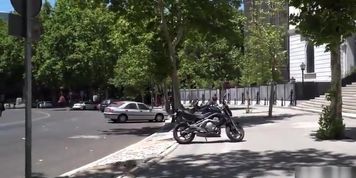 Blonde euro slut gets dp in public