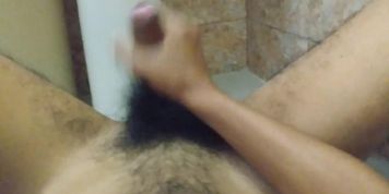 Cumming in Public Bathroom