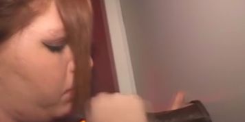 Tattooed Up Red Head Amateur Sucking Stranger Through Hole
