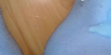 My big cumg load on my girlfriend's Teen feet( She is wearing blue socks)