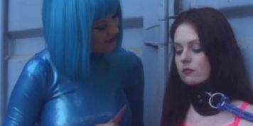 LATEX PUSSY CATS - Latex Mistress Aradia restrains young dykes before toying