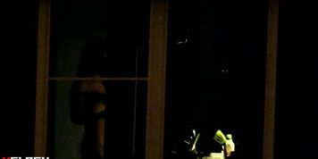 Naked neighbor before bed