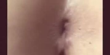 Cumshot on her hot asshole + Soles
