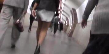 Saucy upskirt of  a enchanting