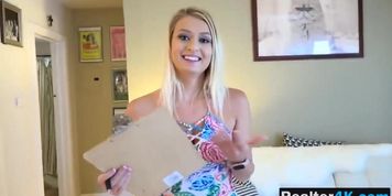 Realtor Natalia Starr Riding Long Dong On Couch