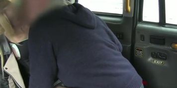 This very petite and horny passenger gets fucked in a cab