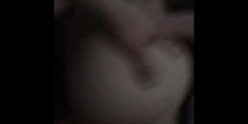 Blonde teen bouncing that phat ass on my huge dick