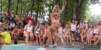 wet tshirt contest at nudes a poppin
