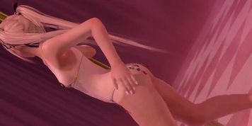 Marie Rose seduces middle-aged father in a perverted swimsuit