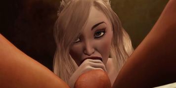 3DXPASSION - Monk plays with beautiful married woman in the church