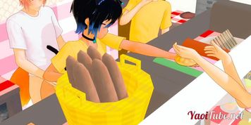 Yaoi 3D - FoxBoy Fucks Nekoboy behind the bar of a pastry shop (Kim Triple X)