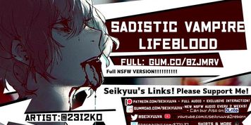 FULL AUDIO HOT BDSM VAMPIRE ASMR - "LifeBlood"