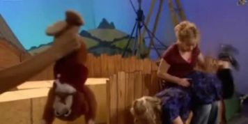 Spanking from British tv show