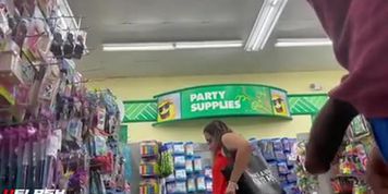 Caught flashing in public