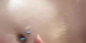 Cum shot on Pregnant belly 