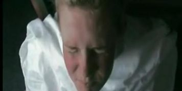 Sexy shy girl with scared of receiving a hot cum shot on her face