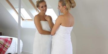 Hayley Marie Coppin gets naked in front of a mirror (Hayley-Marie Coppin)