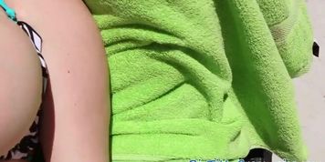 Hugetitted babe deepthroats rough cock