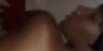 Ebony girl takes backshots
