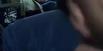 Cum for Teen on Train