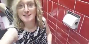 Lisas Toilet Upskirt clip - video 1