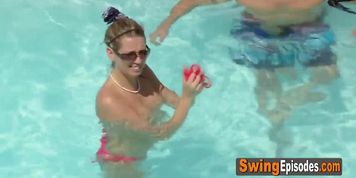 Horny swingers are getting together in a naughty orgy.