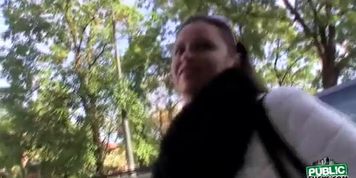 Beautiful Mona gets fucked in doggystyle by a total stranger for a couple of bucks