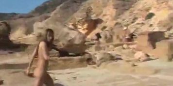 Nudist Girl Caught Accidental Erection From Guy at Nude Beac