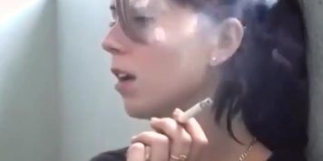 Very cute smoking girl