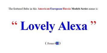 66th Russian, European & American Web Models (Promo)