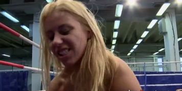Sexy lesbians enjoying wrestling and fucking