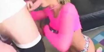 Flower taking cock in the street (Flower Tucci)