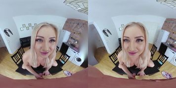 VR CL blonde sucking balls