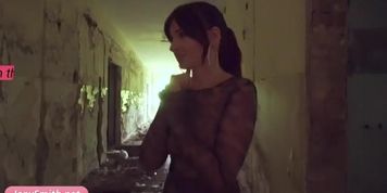 Jeny Smith shows her body in a see through teasing vid