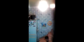 Mature Milf Natalja spied with BF in the kitchen