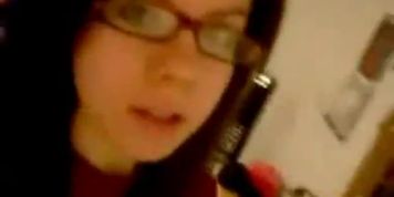 Cute teen strips and masturbates for her bf