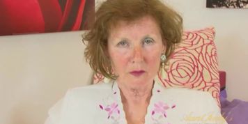 Aunt Judy's - Amateur mature vixen Pearl strips and masturbates.