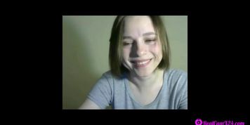 cute girl shows her big tits on webcam