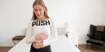 Fitness Matters for this petite blonde slut