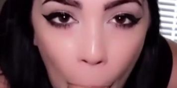 Beautiful Brunette POV Blowjob