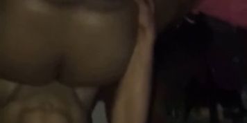 Ebony Threesome two Black Cocks